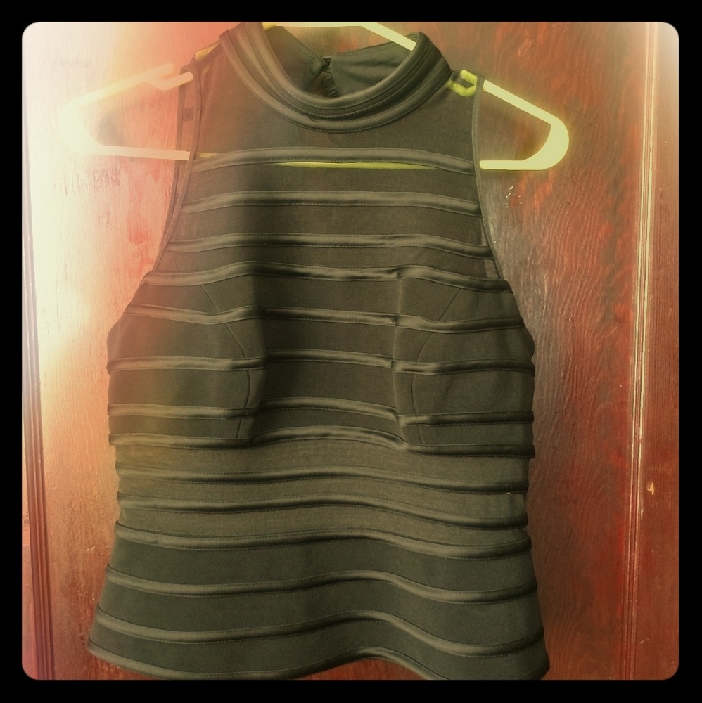 Evening mesh top